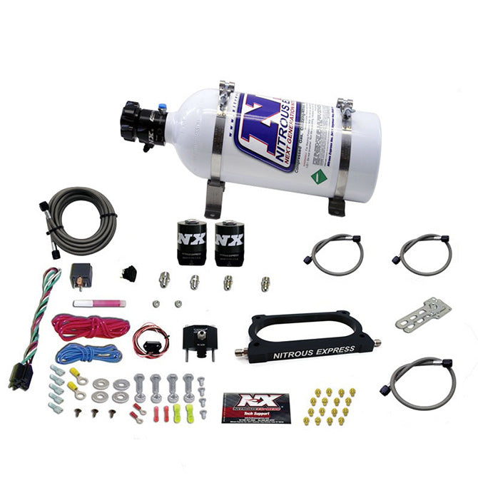 Nitrous Express GT500 NITROUS PLATE SYSTEM (50-250HP) WITH 5LB BOTTLE NX-20949-05