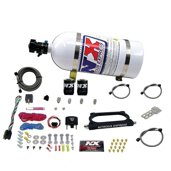 Nitrous Express GT500 NITROUS PLATE SYSTEM (50-250HP) WITH 10LB BOTTLE NX-20949-10