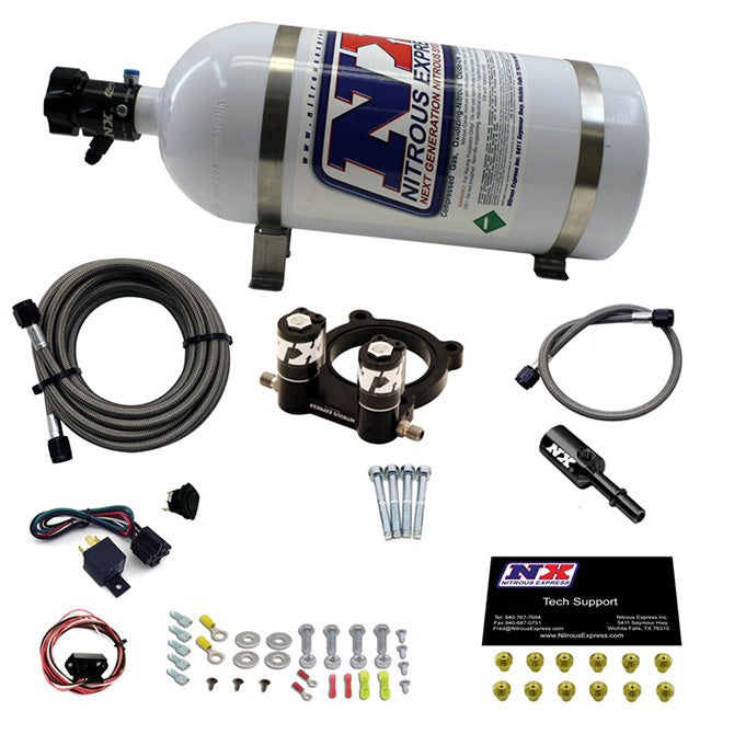 Nitrous Express FORD 4 CYL NITROUS PLATE SYSTEM-2.3L ECOBOOST W/ 10LB BOTTLE NX-20954-10