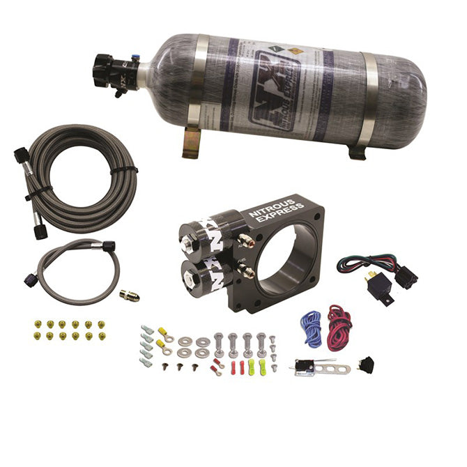 Nitrous Express 5.0L Ford Pushrod Style Engine Nitrous Plate System 12lb Bottle NX-20955-12