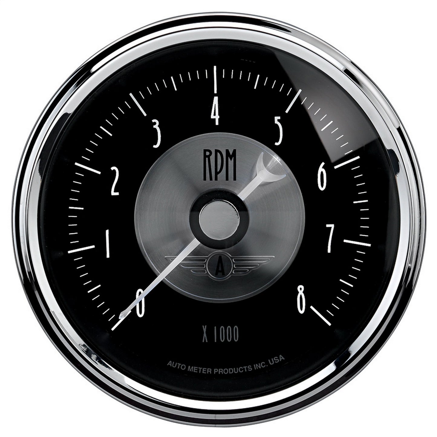 AutoMeter 3-3/8 in. IN-DASH TACHOMETER 0-8000 RPM PRESTIGE BLACK DIAMOND 2096