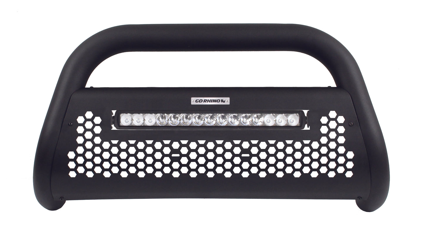 Go Rhino 55963LT RC2 LR Bull Bar With Mounting Brackets & 20" Light Bar Textured Black