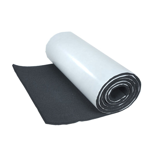 Hushmat 1/2in Silencer Megabond Thermal Insulating Self-Adhesive Foam Shop Roll-24inx10' ea 20 sq ft 22510