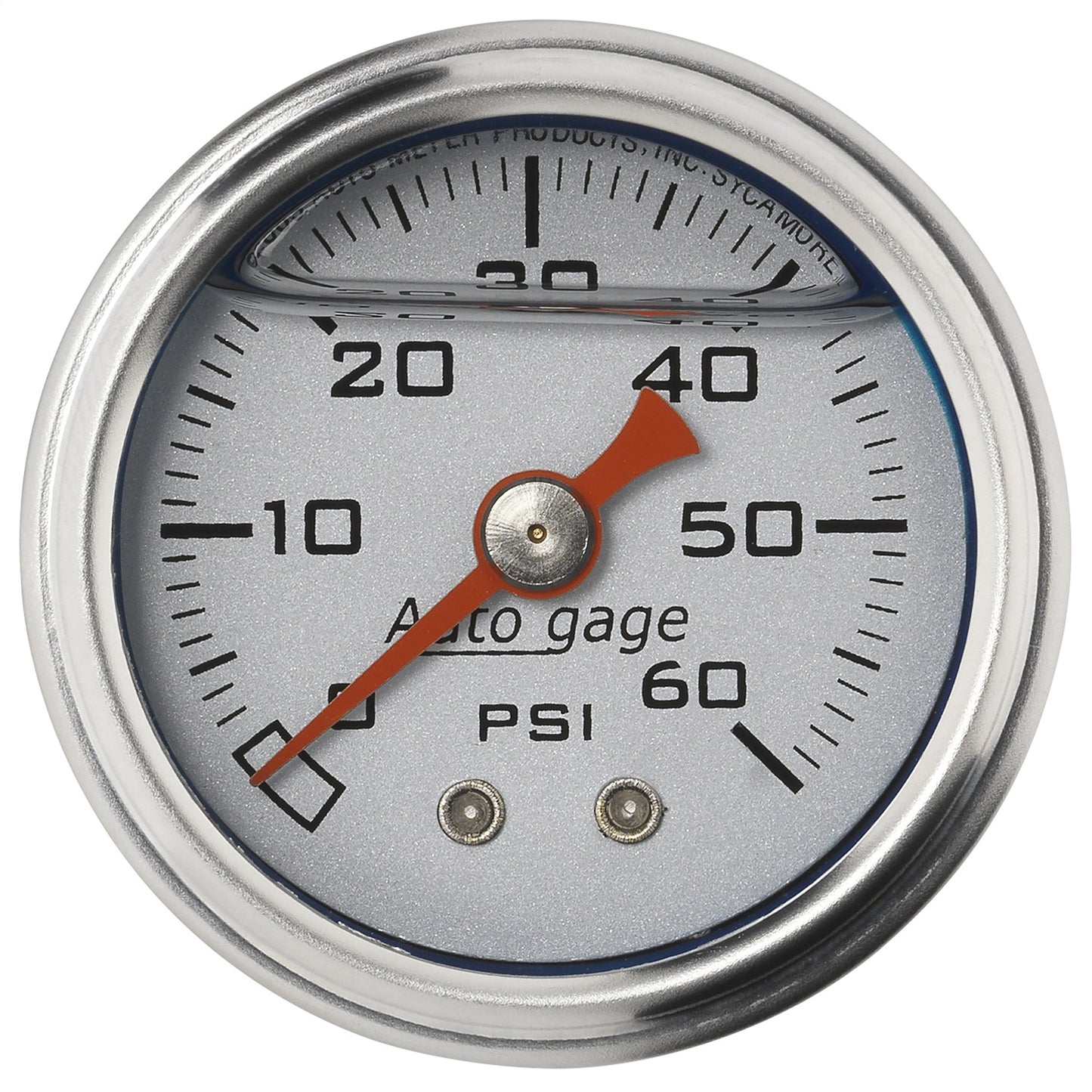 AutoMeter 1-1/2 in. PRESSURE 0-60 PSI SILVER 2179