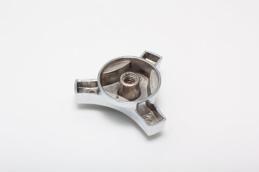 Trans-Dapt Performance Large Deluxe Air Cleaner Wing Nut; Fits 1/4 In.-20 And 5/16 In.-18 Studs - Black With Chrome 2186