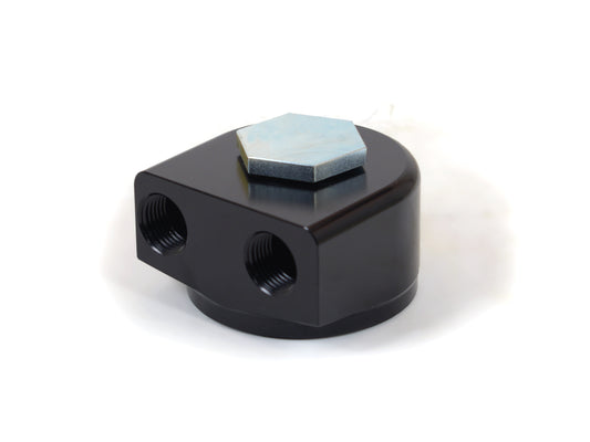 Canton 22-595 Alum Remote Oil Filter Adapter For Ford And Mopar 90 Deg Rotating