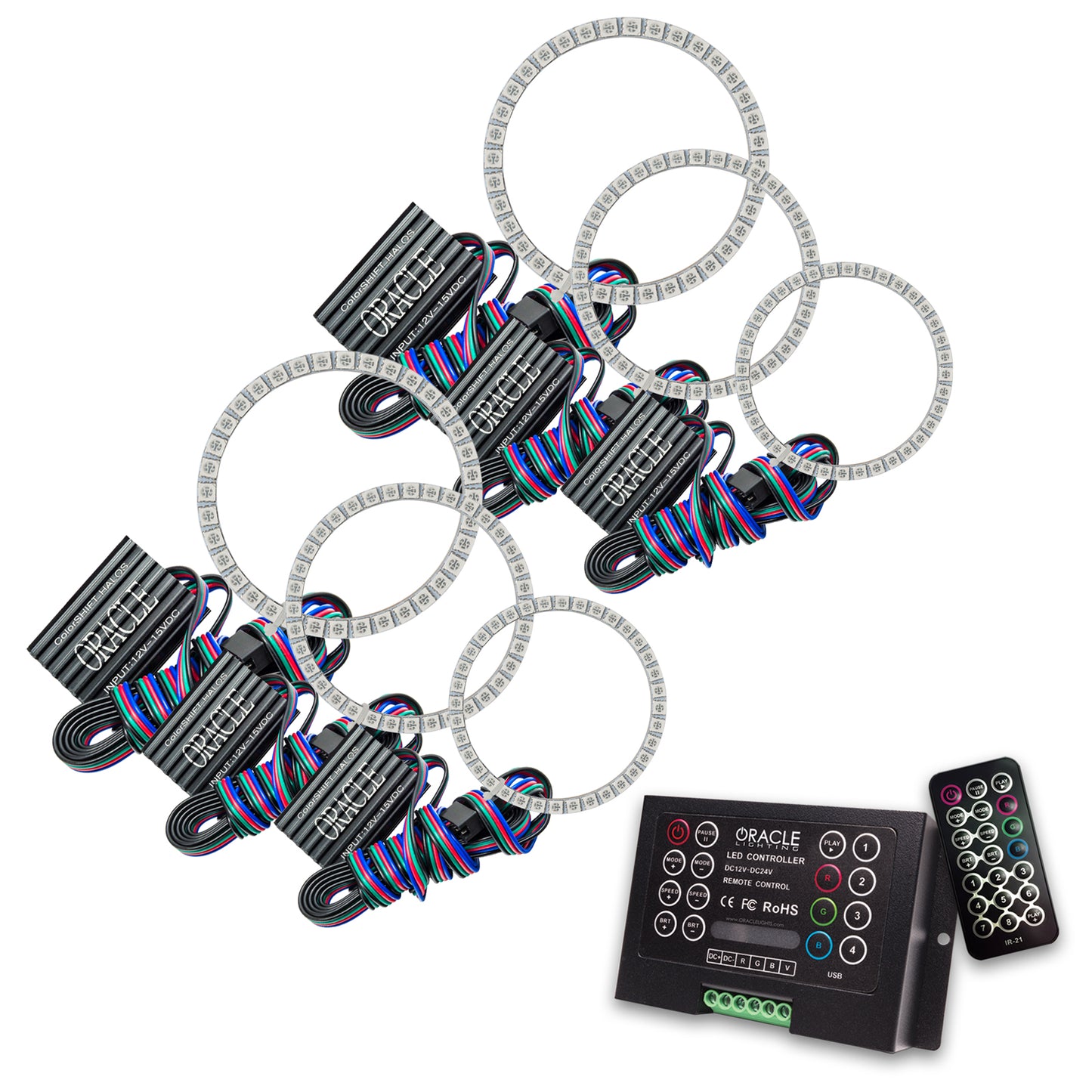 Oracle Lighting 2201-333 - Acura TSX 2004-2007 ORACLE ColorSHIFT Halo Kit