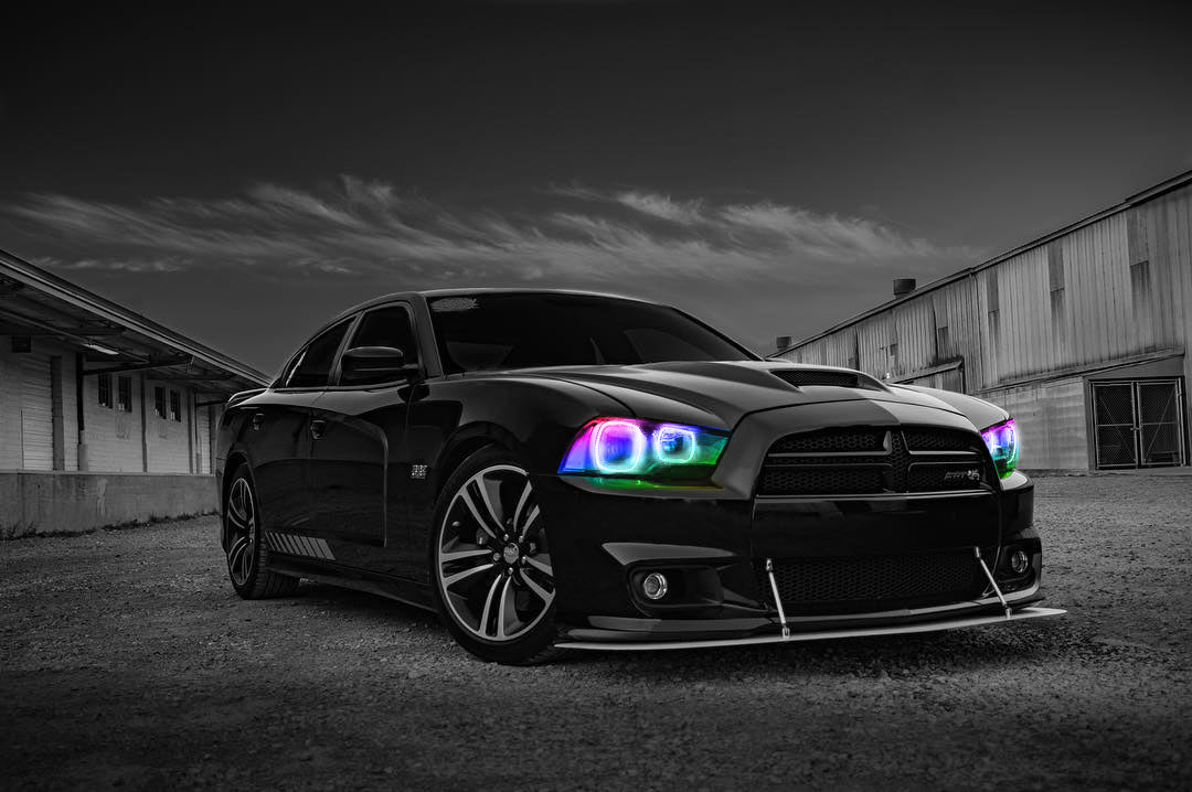 Oracle Lighting 2234-334 - Dodge Charger 2011-2014 ORACLE ColorSHIFT Halo Kit