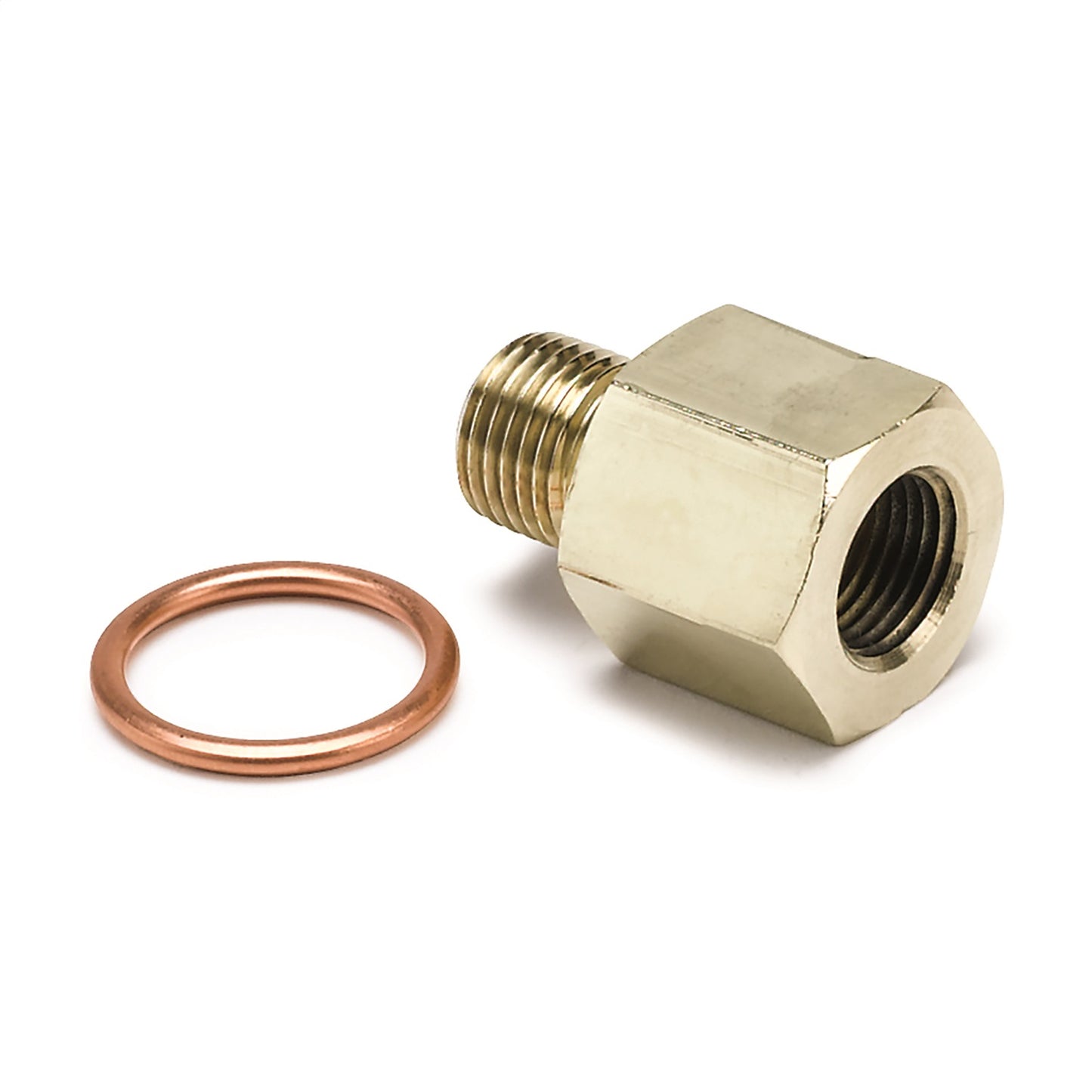 AutoMeter FITTING ADAPTER METRIC M10X1 MALE TO 1/8 in. NPTF FEMALE BRASS 2265