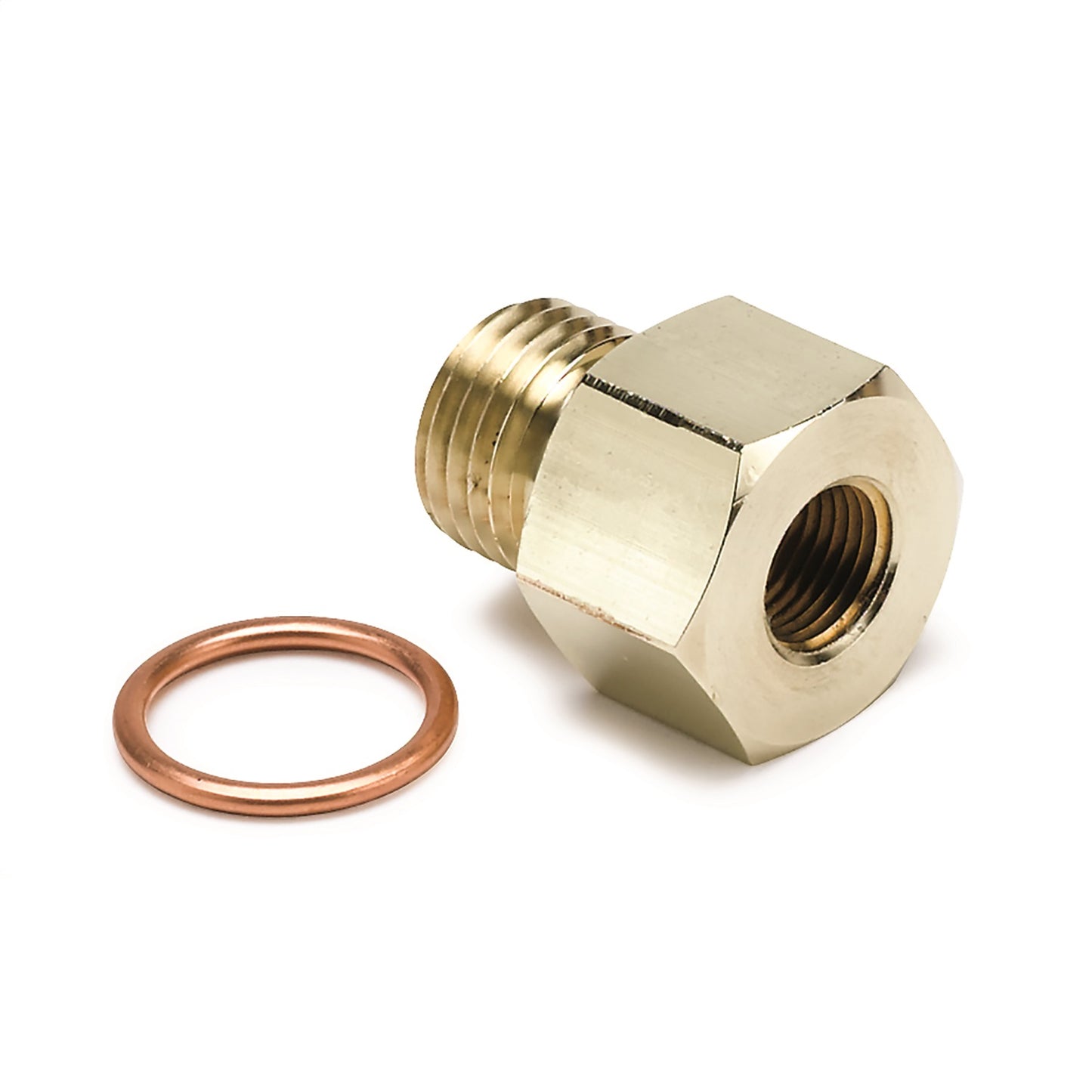 AutoMeter FITTING ADAPTER METRIC M14X1.5 MALE TO 1/8 in. NPTF FEMALE BRASS 2267