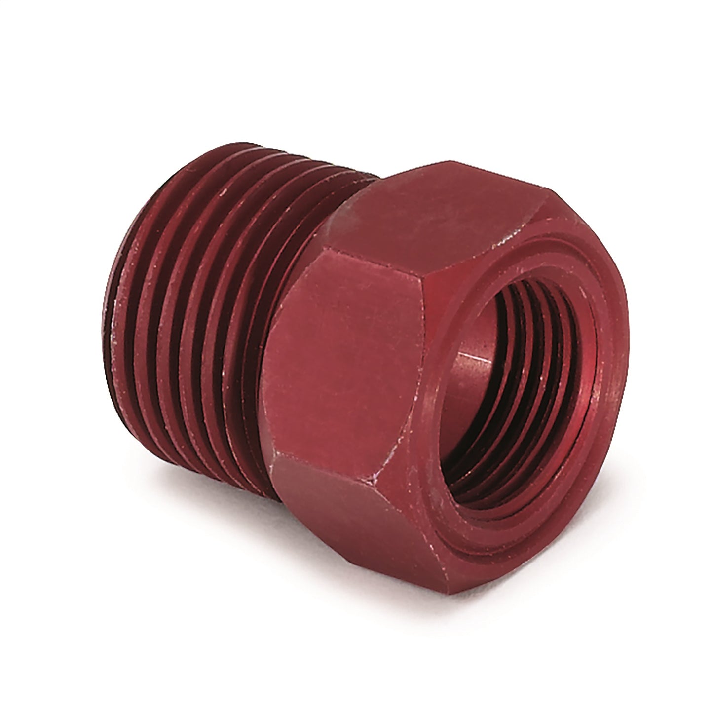 AutoMeter FITTING ADAPTER 1/2-1/16 in. NPT MALE ALUMINUM RED FOR MECH. TEMP. GAUGE 2273