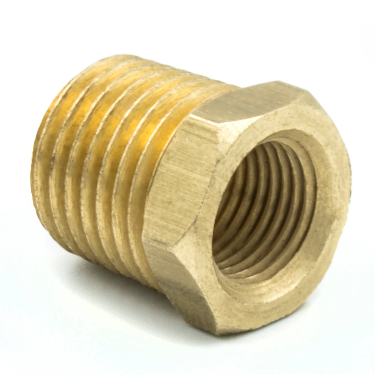 AutoMeter FITTING ADAPTER 1/4 in. NPT MALE 1/8 in. NPT FEMALE BRASS 2279
