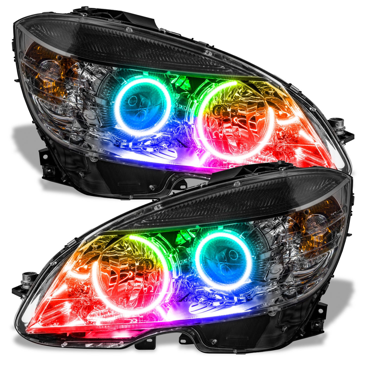 Oracle Lighting 2291-330 - Mercedes Benz C-Class 2008-2011 ColorSHIFT Halo Kit