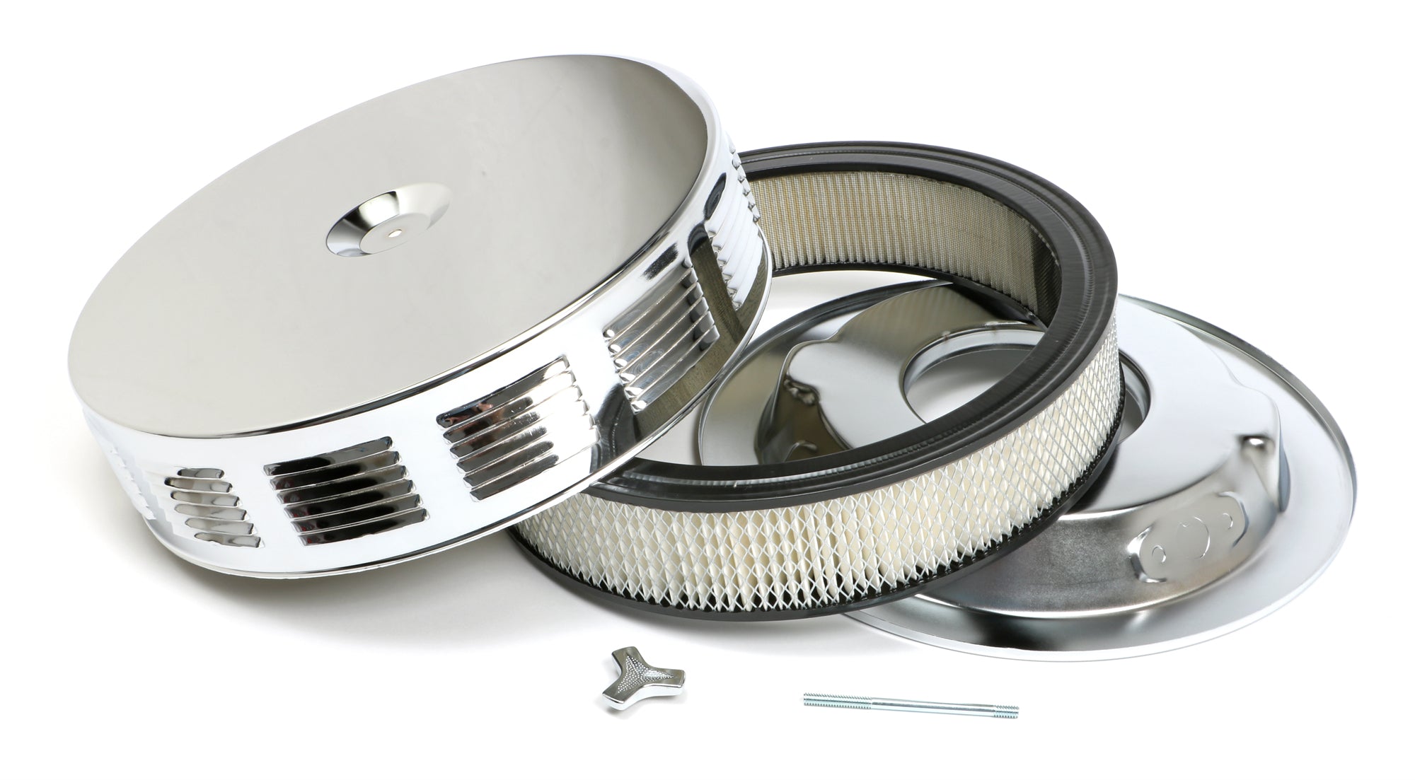 Trans-Dapt 2176 Air Cleaner Rings - Adapts 4 Barrel Air Cleaners To 2 Barrel Carbs