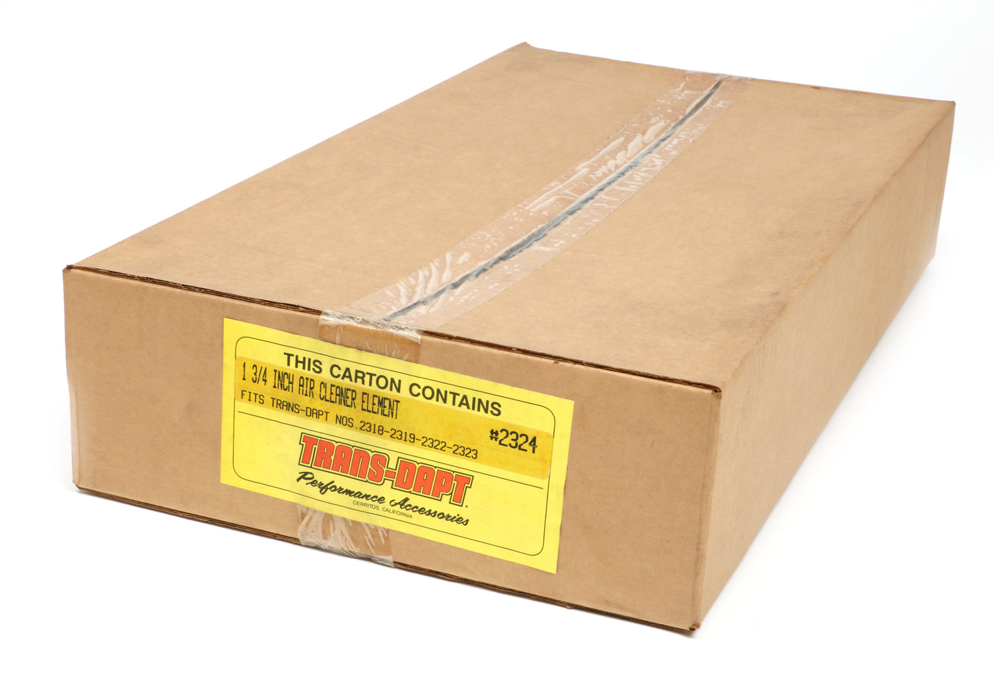 Trans-Dapt Performance Oval Air Filter Element; 9.75 In. Width 20.75 In. Length 1-3/4 In. Tall- Paper 2324