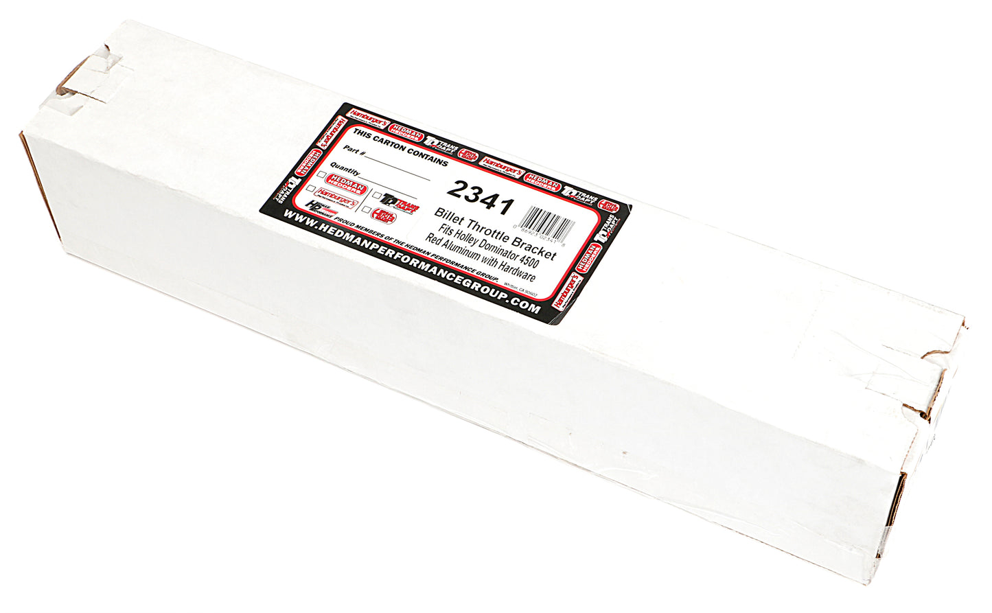 Trans-Dapt Performance Throttle Brackets Billet Anodized Red 4500 Carb 2341