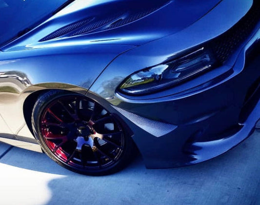 Dodge Charger Hellcat 2015-2020 Front Side Canards Carbon Fiber
