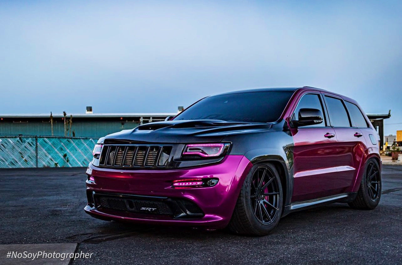 Blackops 240.0998-JTGJ Sniper Hood Wk2 Jeep Grand Cherokee 2011-2021 Carbon Fiber Outer Piece With Carbon Fiber Inner Piece