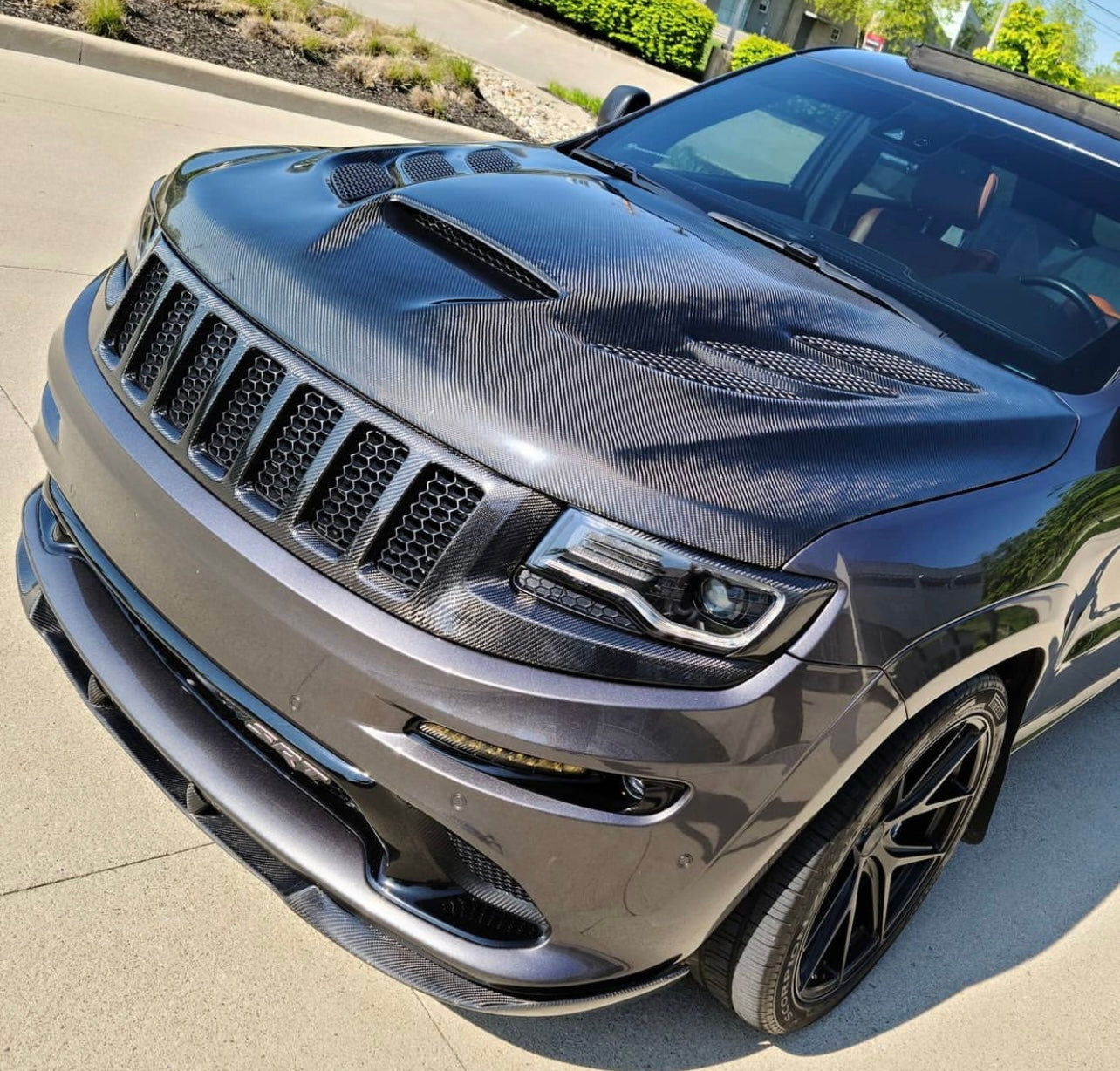 Jeep Grand Cherokee Headlight Covers WK2 2014-2021 Carbon Fiber