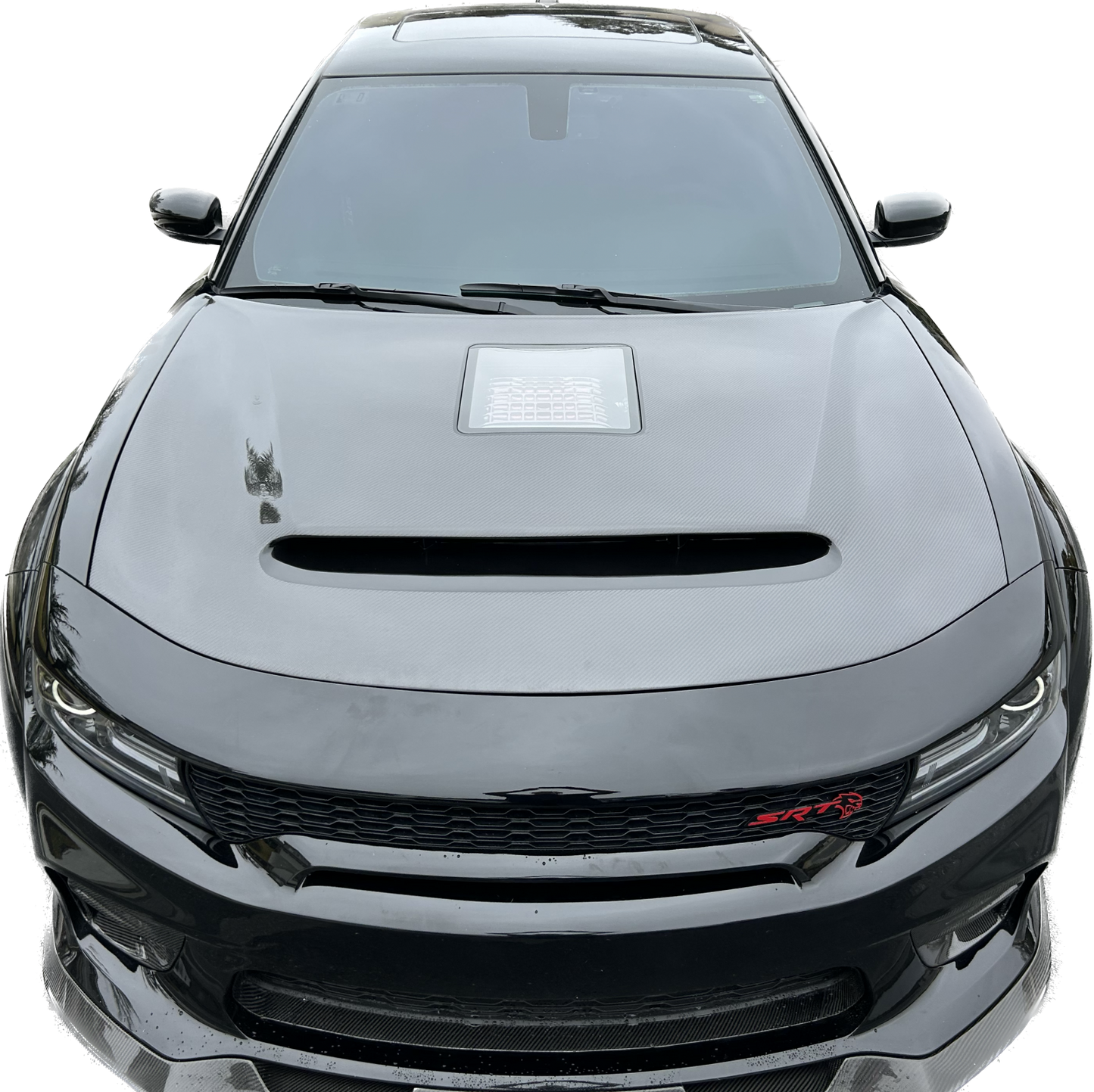 Dodge Charger Demon Hood 2015-2022 Carbon Fiber Outer Piece With Carbon Fiber Inner Piece