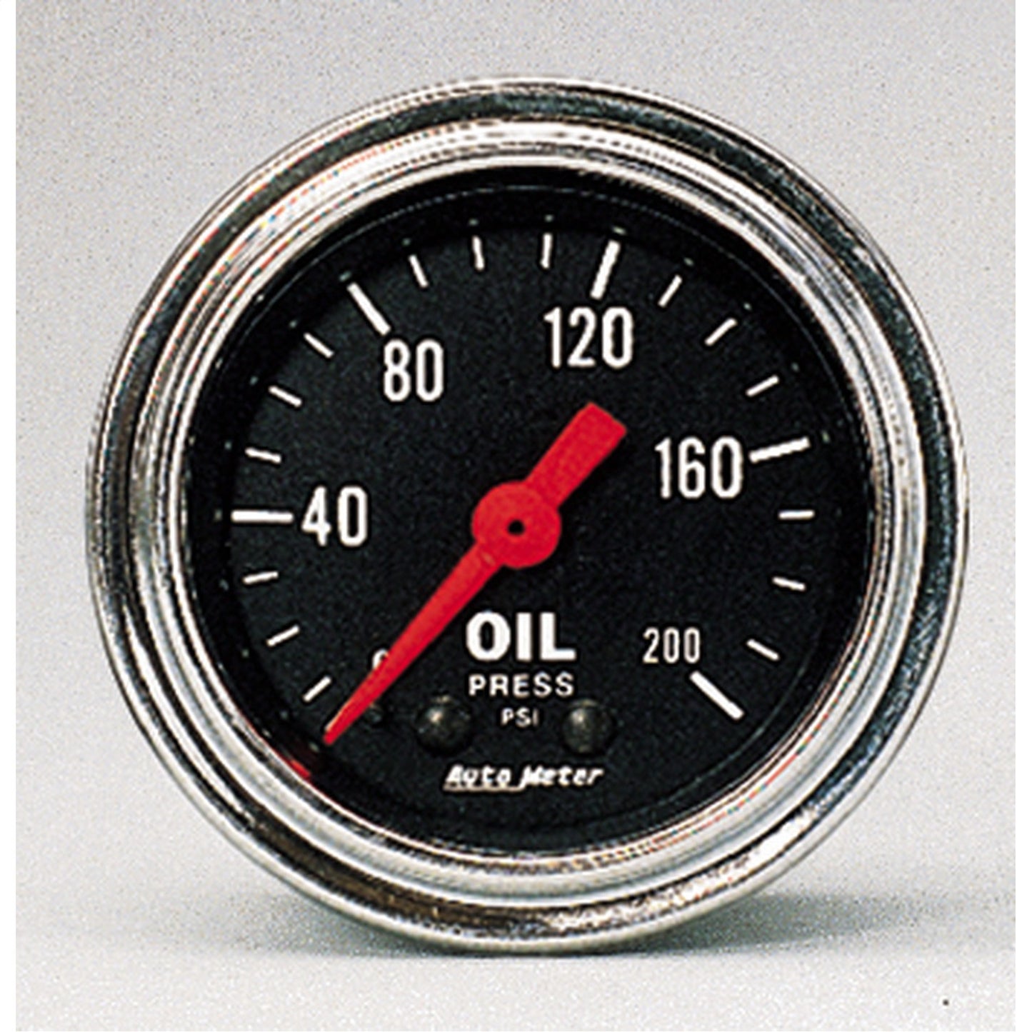 AutoMeter 2-1/16 in. OIL PRESSURE 0-200 PSI TRADITIONAL CHROME 2422