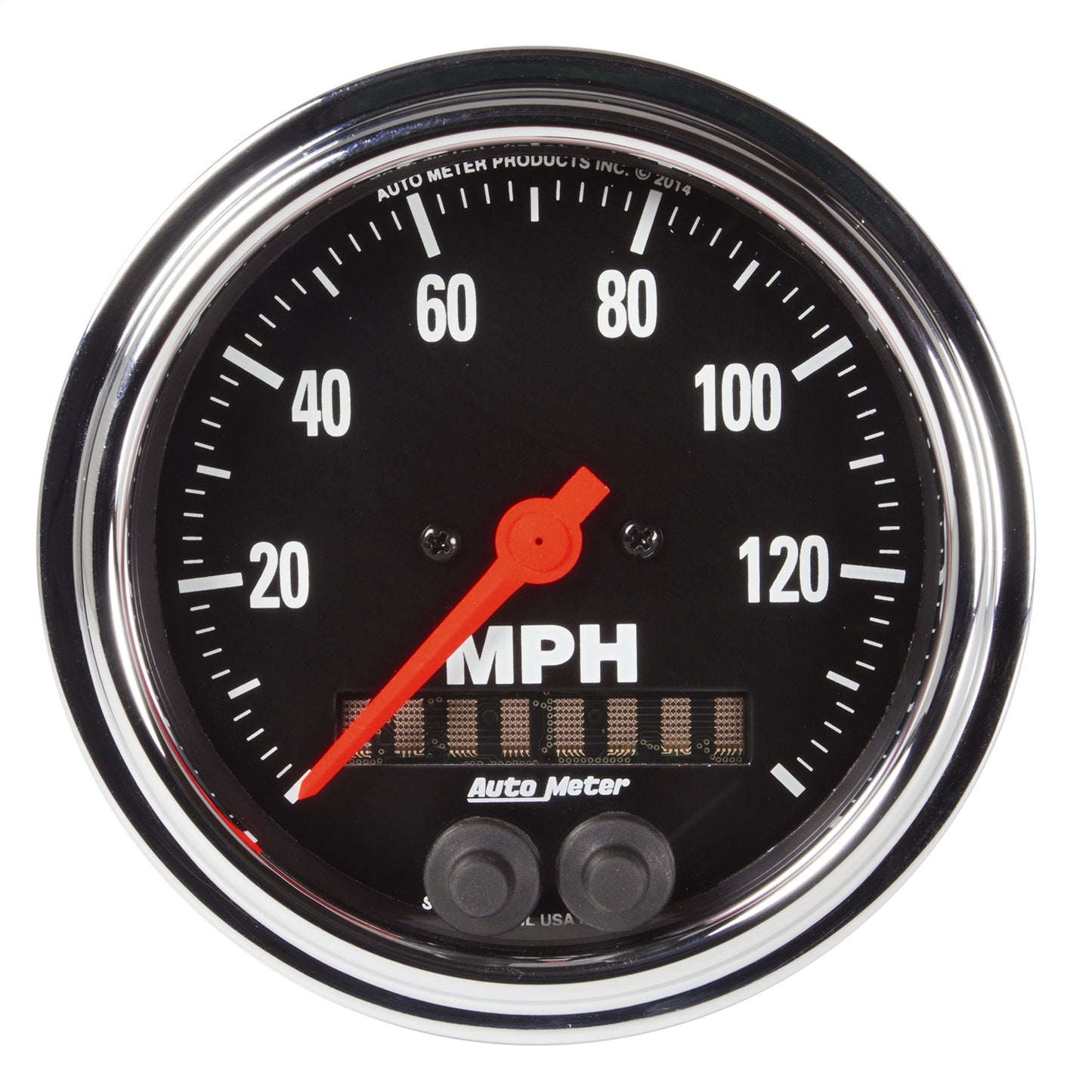 AutoMeter 3-3/8 in. GPS SPEEDOMETER 0-140 MPH TRADITIONAL CHROME 2480