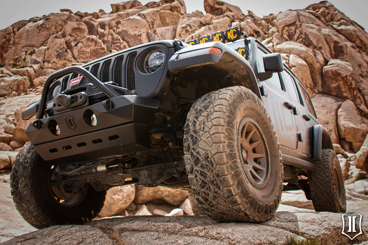 ICON Impact Series Offroad Armor 18-UP JEEP JL / 20-UP JT PRO SERIES FRONT BUMPER SKID 25159
