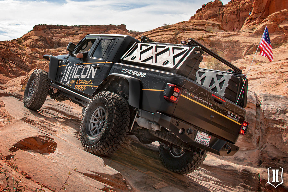 ICON Impact Series Offroad Armor 20-UP JT PRO SERIES REAR BUMPER 25166