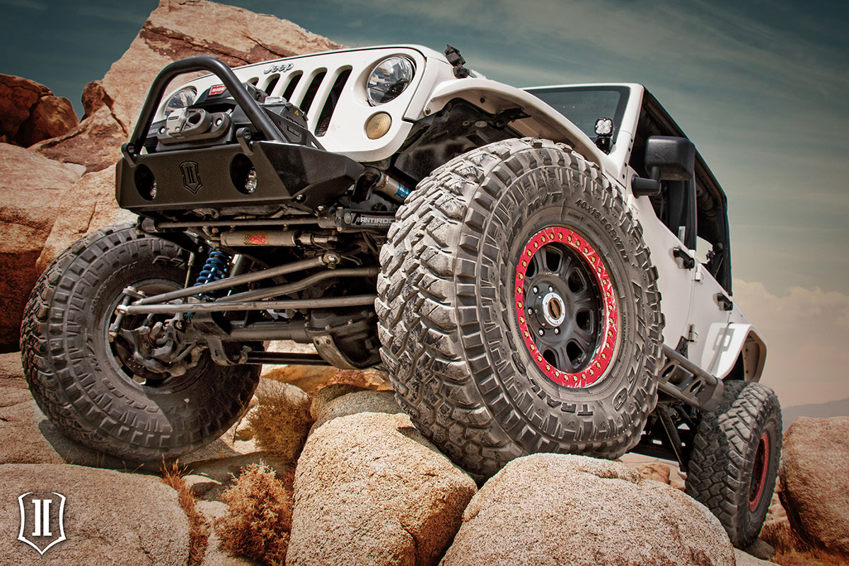 ICON Impact Series Offroad Armor 07-18 JK COMP SERIES FRONT BUMPER W/ FOGS BARS 25208