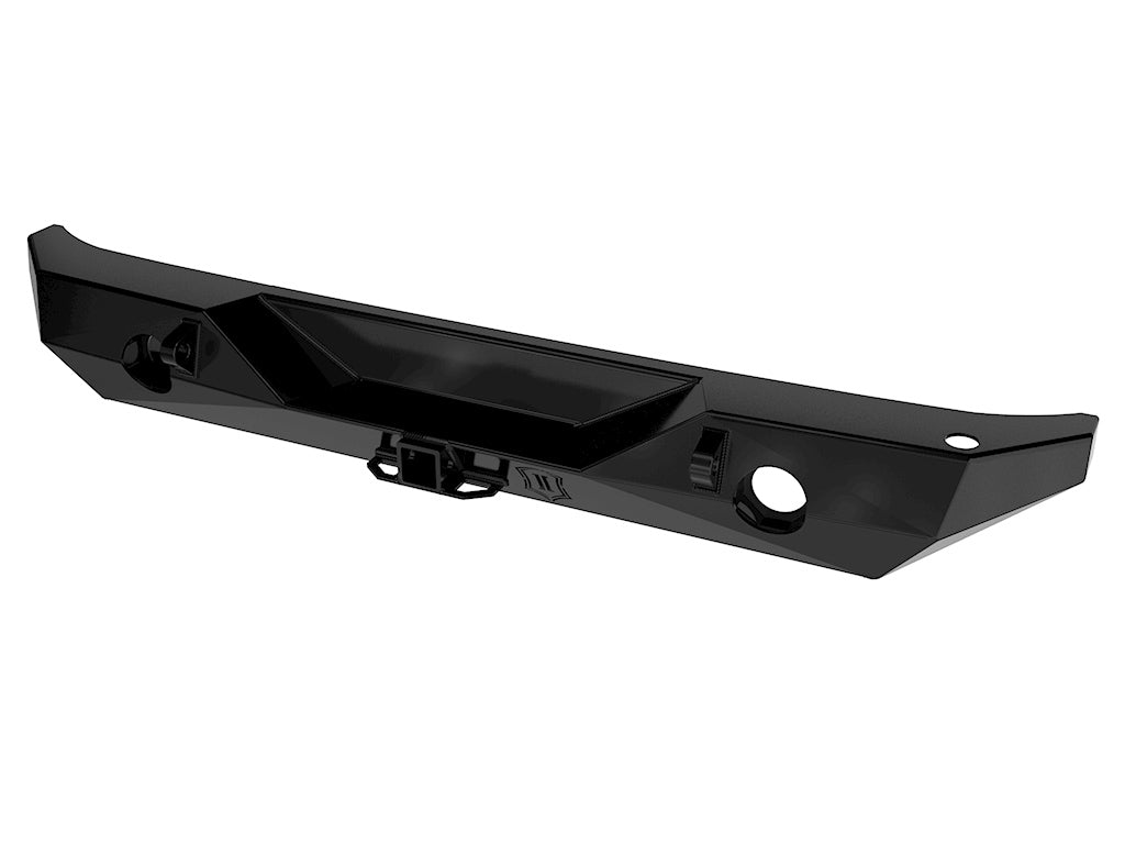 ICON Impact Series Offroad Armor 07-18 JK PRO SERIES 2 REAR BUMPER W/ HITCH 25218