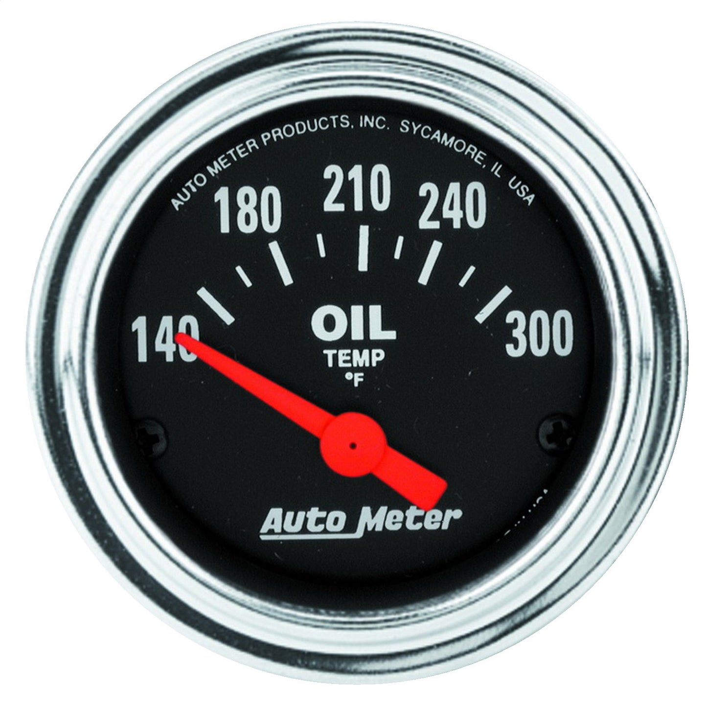 AutoMeter 2-1/16 in. OIL TEMPERATURE 140-300 Fahrenheit TRADITIONAL CHROME 2543