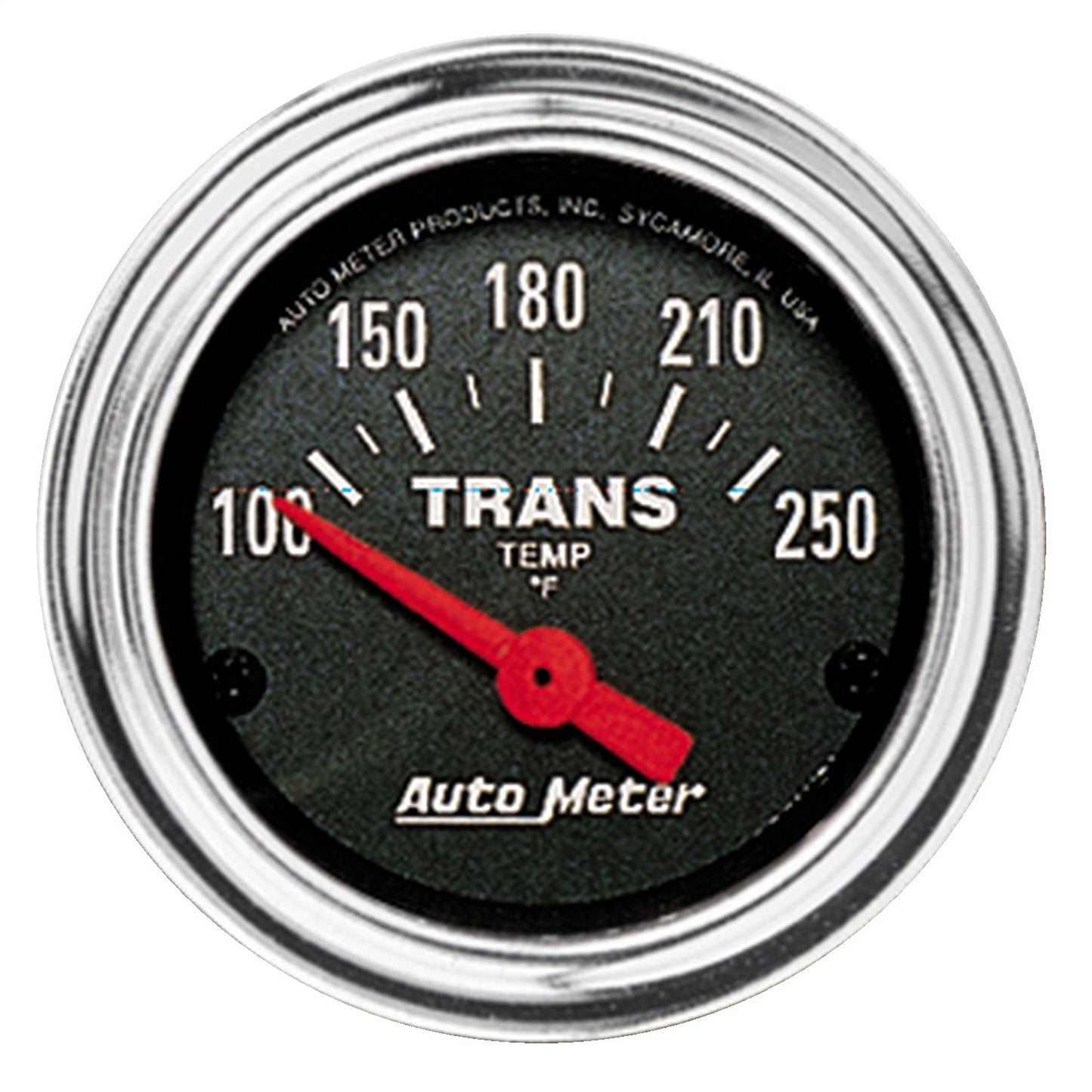 AutoMeter 2-1/16 in. TRANSMISSION TEMPERATURE 100-250 Fahrenheit TRADITIONAL CHROME 2552