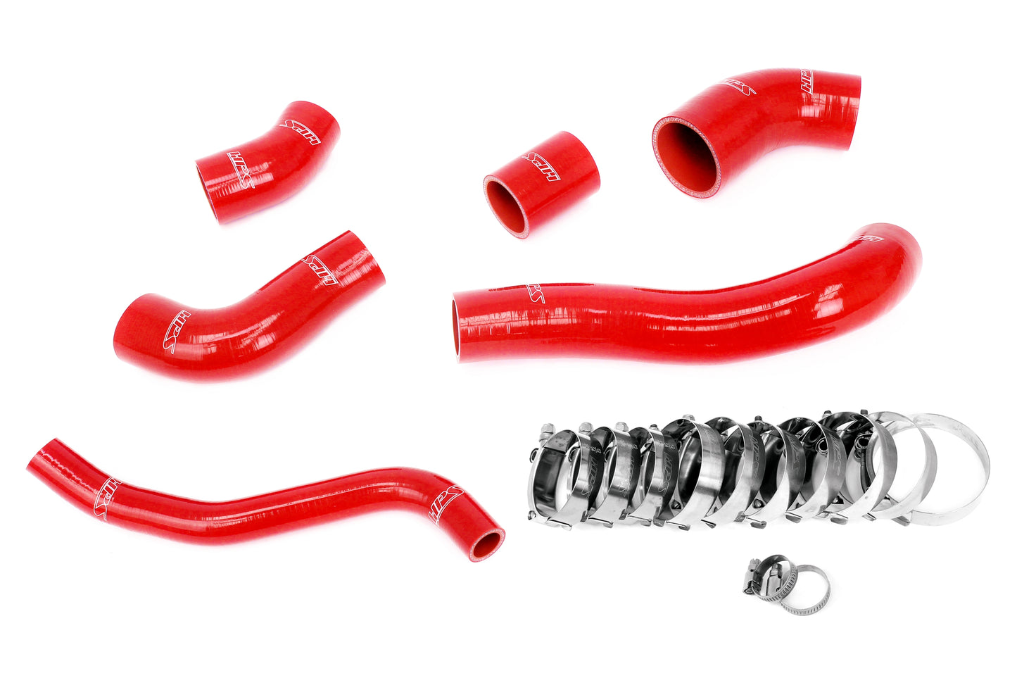 HPS Performance 4-ply Reinforced Silicone Replaces Rubber Intercooler Hoses 57-2003-RED