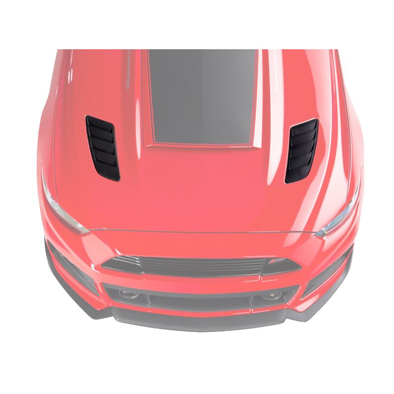 ROUSH 2015-2017 Mustang Heat Extractors - Molded Black 421869