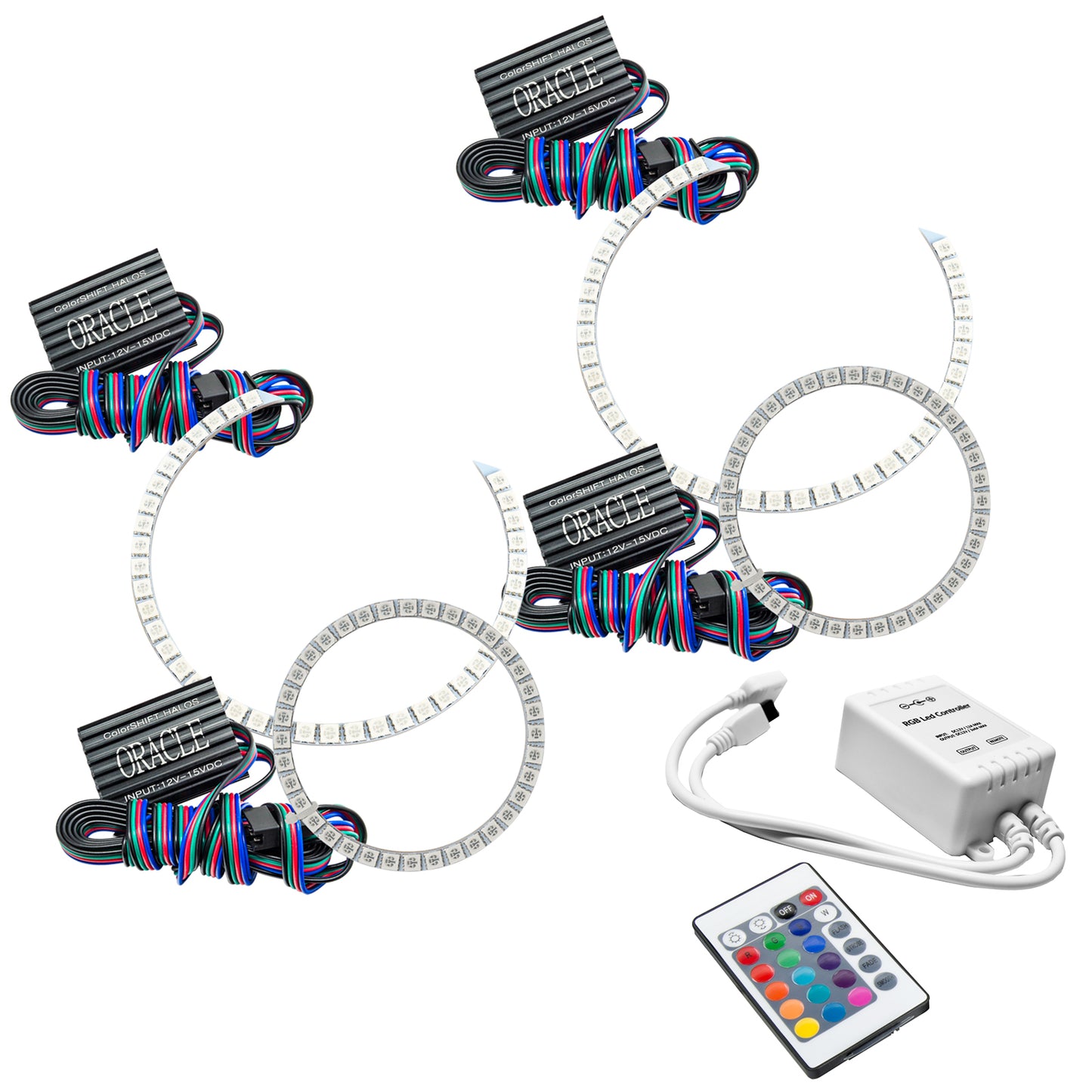 Oracle Lighting 2630-504 - BMW 1 Series 2006-2011 ORACLE ColorSHIFT Halo Kit