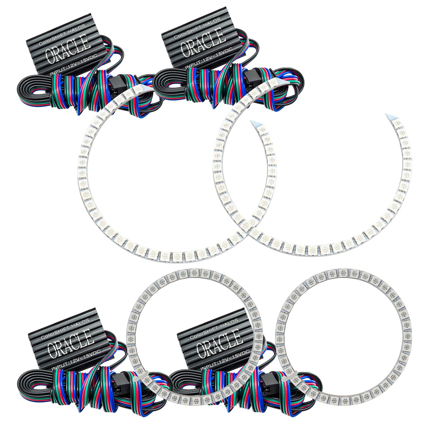 Oracle Lighting 2631-334 - BMW 3 Series 2006-2011 ORACLE LED Halo Kit - Non-Projector