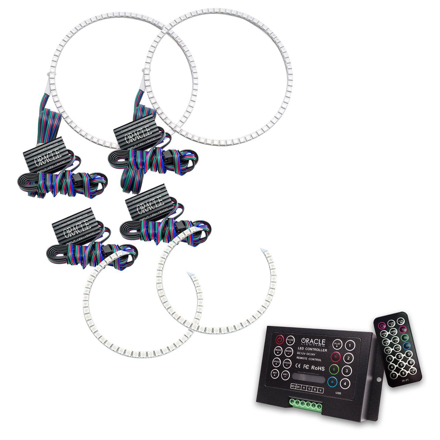 Oracle Lighting 2646-333 - Dodge Durango 2011-2013 ORACLE ColorSHIFT Halo Kit