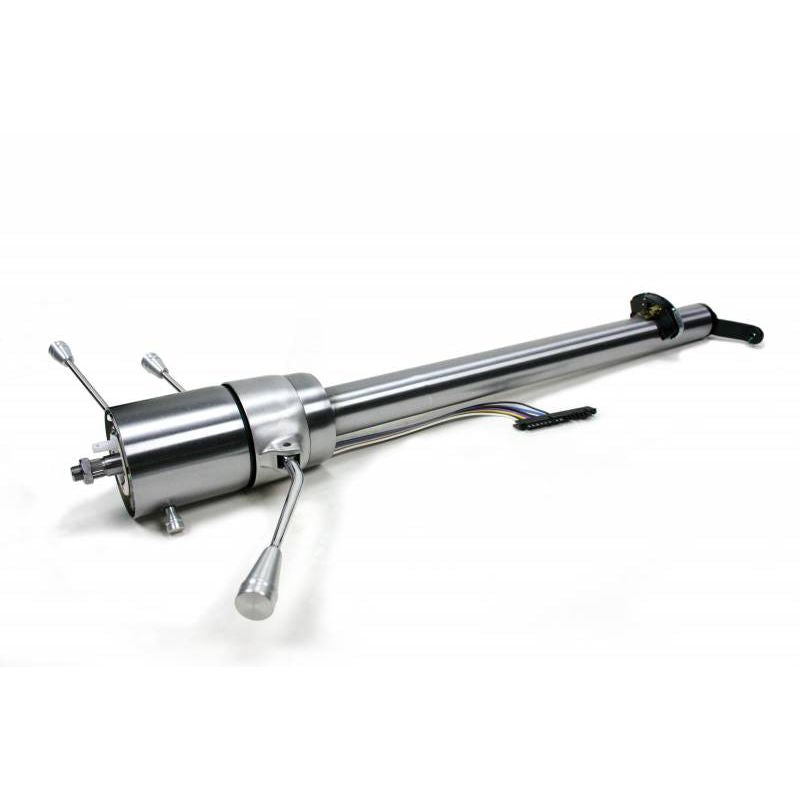 IDIDIT Retrofit 64-65 Chevelle/GTO; Tilt Column Shift; Polished Aluminum 1150640040