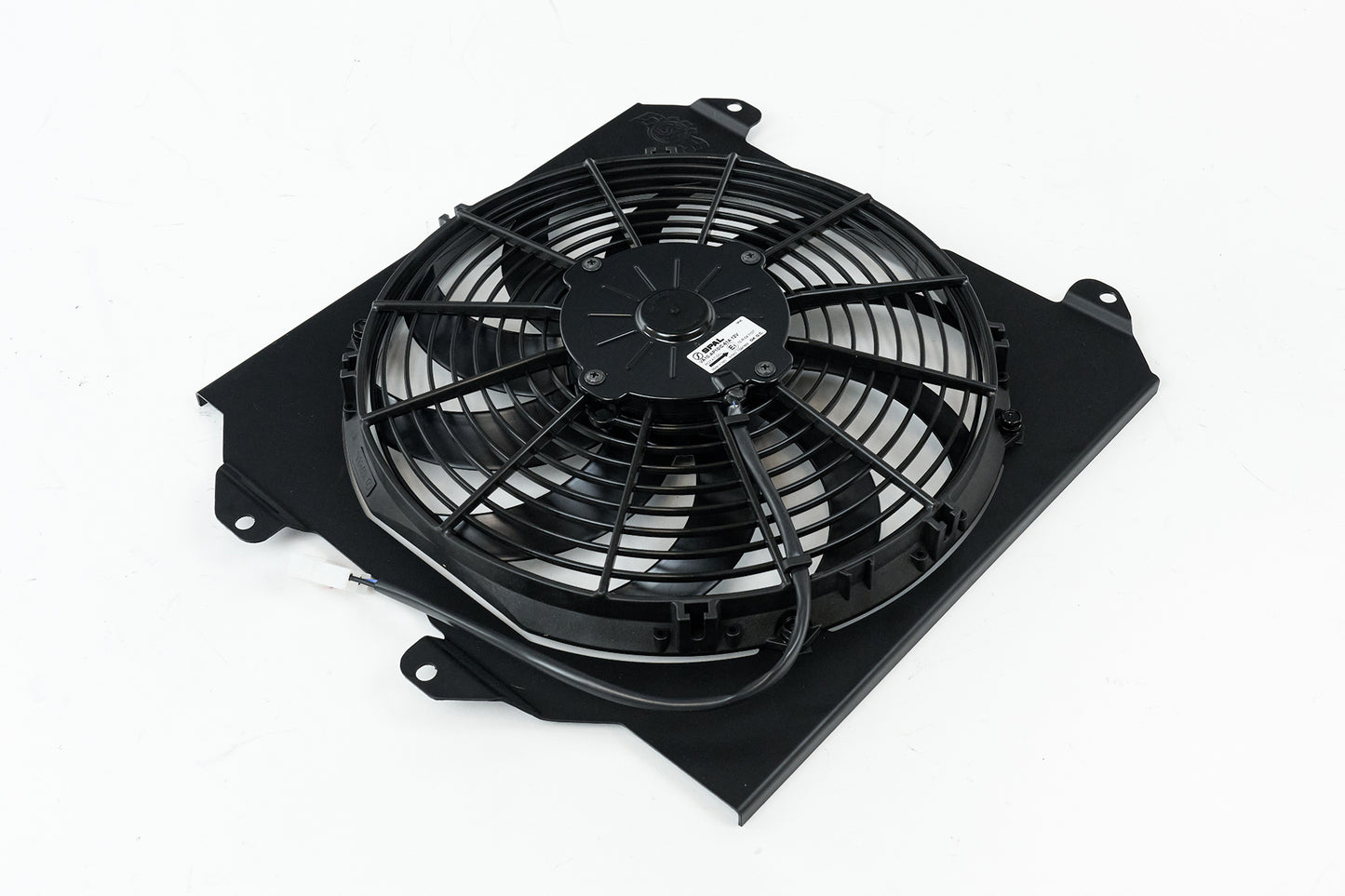 CSF Cooling Racing 92-00 Civic All-Aluminum Fan Shroud W/ 12-inch SPAL Fan - Black 2858FB