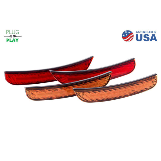Diode Dynamics - LED Sidemarkers for 2015-2021 Dodge Charger Amber/Red (set) DD5111