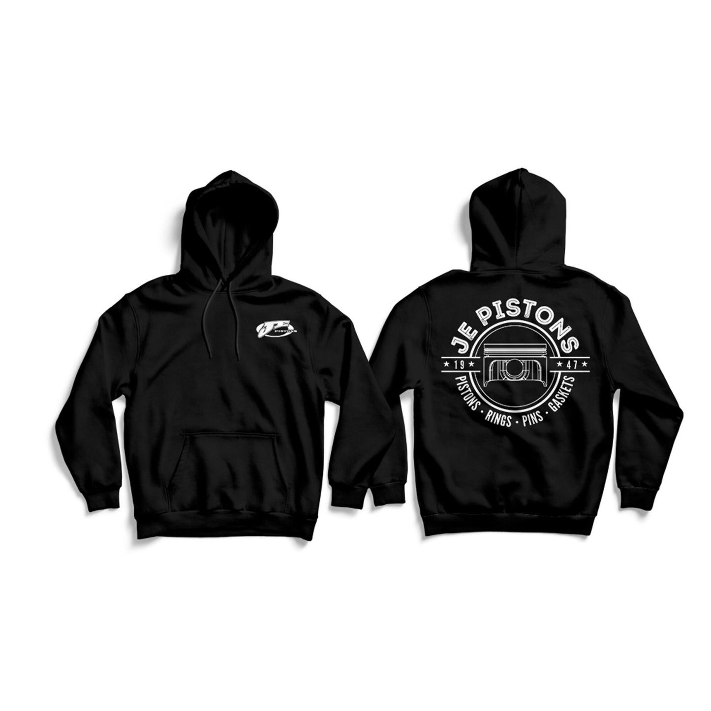JE Pistons Hooded Sweatshirt Pullover Large W1536L