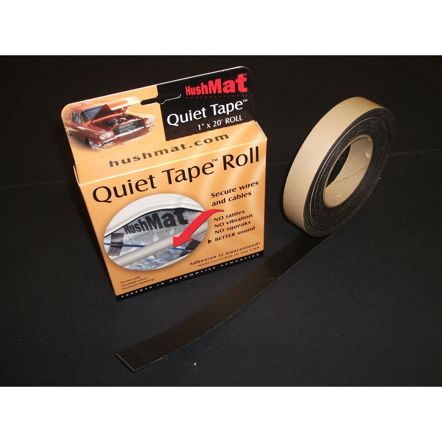 Hushmat Quiet Tape Shop Roll - One 1inx20'x1mm Single Side Foam Tape ea 30300