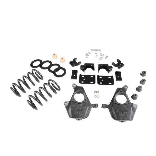 BELLTECH 644 LOWERING KITS Front And Rear Complete Kit W/O Shocks 2007-2013 Chevrolet Silverado/Sierra (Std Cab) 3 in. or 4 in. F/7 in. R drop W/O Shocks