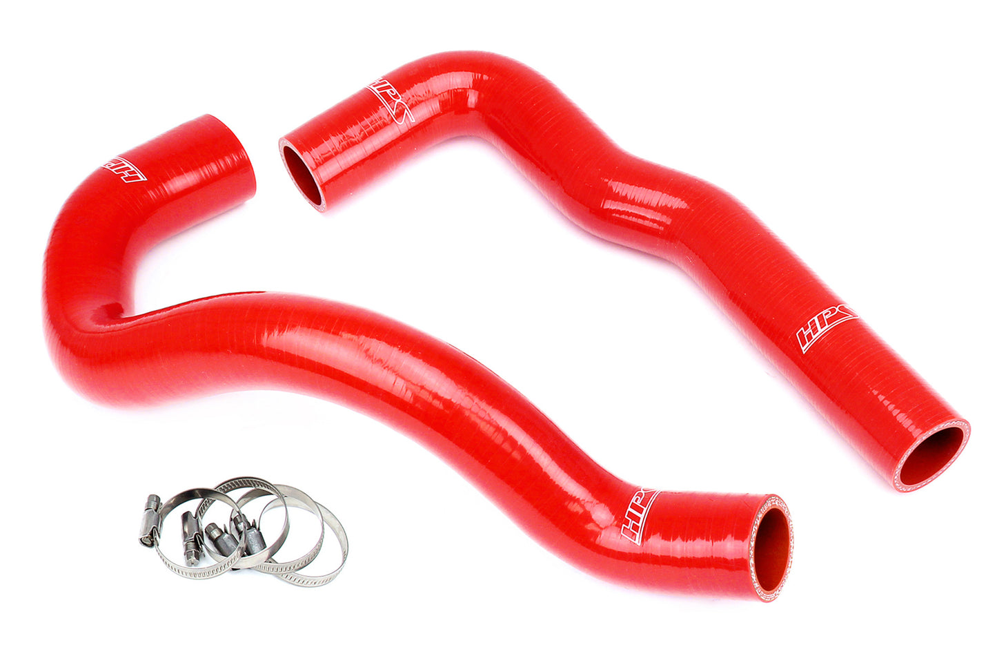 HPS Performance 3-ply Reinforced Silicone Replaces Rubber Radiator Coolant Hoses 57-2066-RED