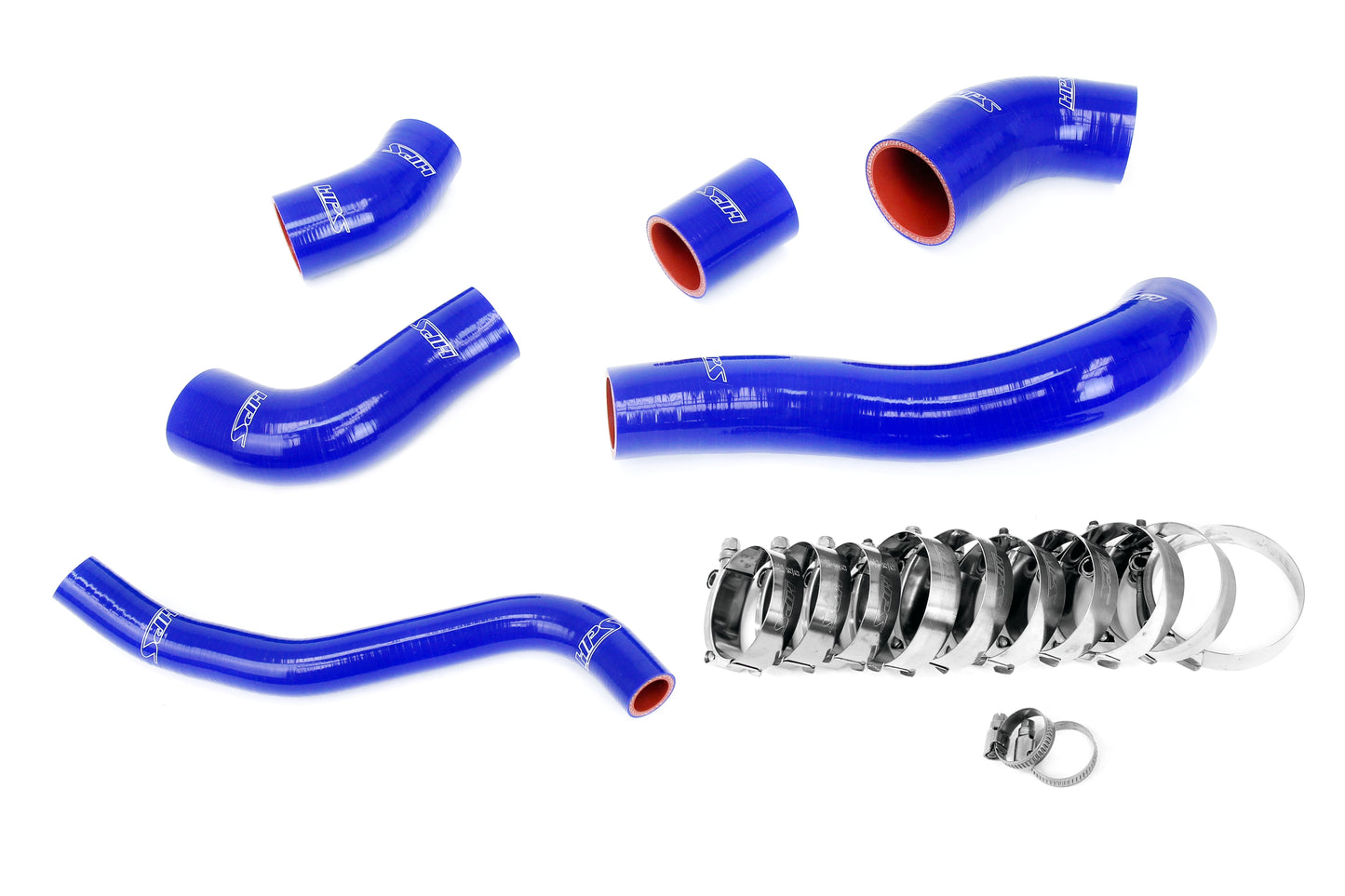 HPS Performance 4-ply Reinforced Silicone Replaces Rubber Intercooler Hoses 57-2003-BLUE