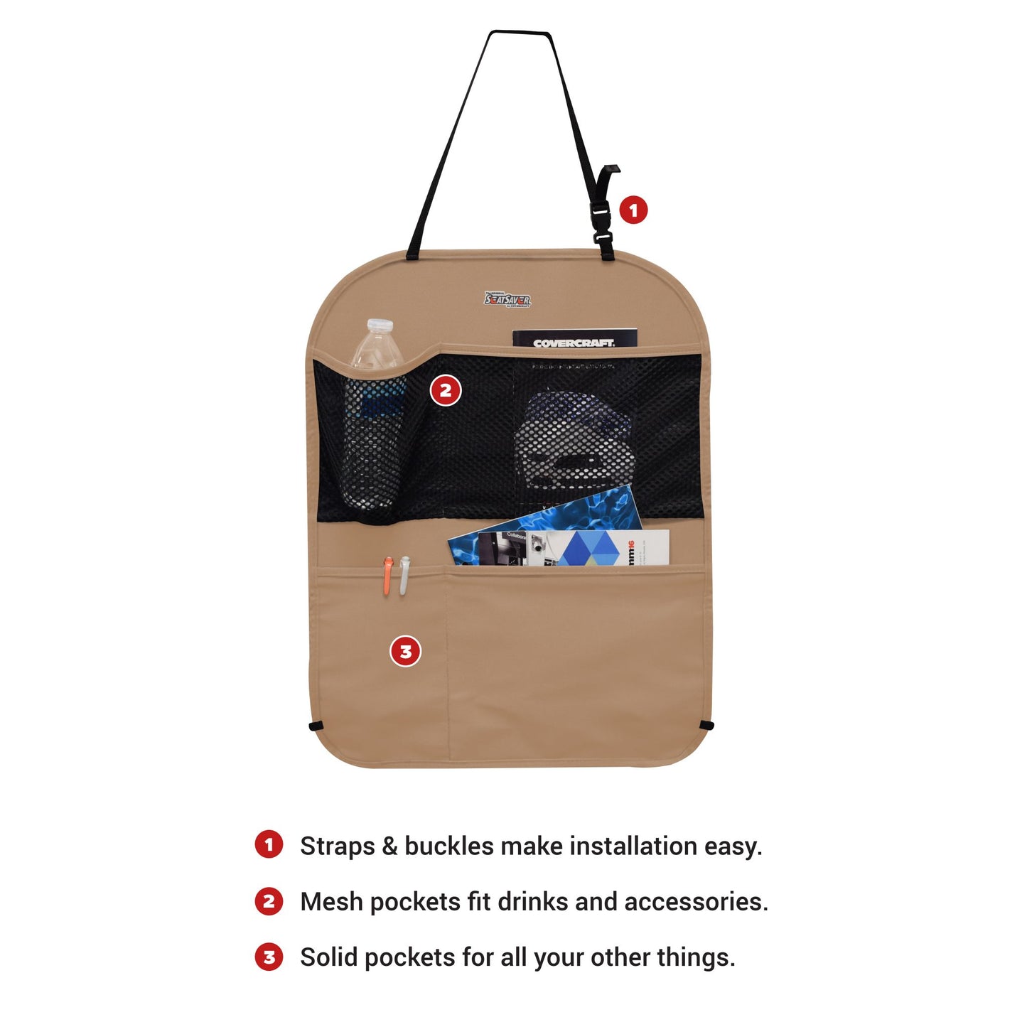 Covercraft Polycotton Seatback Organizer SBK1001PCTN