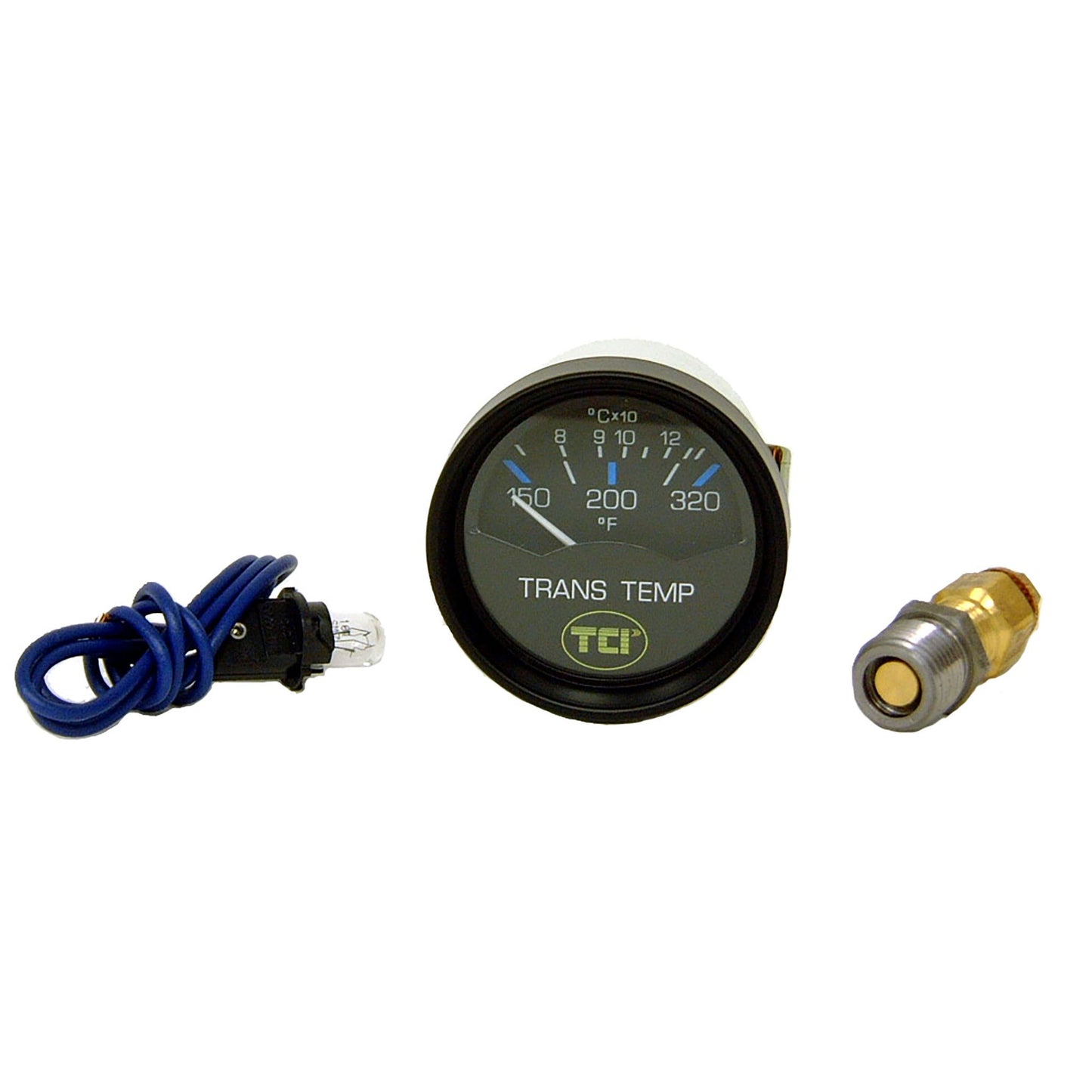 TCI Black 2 5/8 Transmission Temperature Gauge 801000