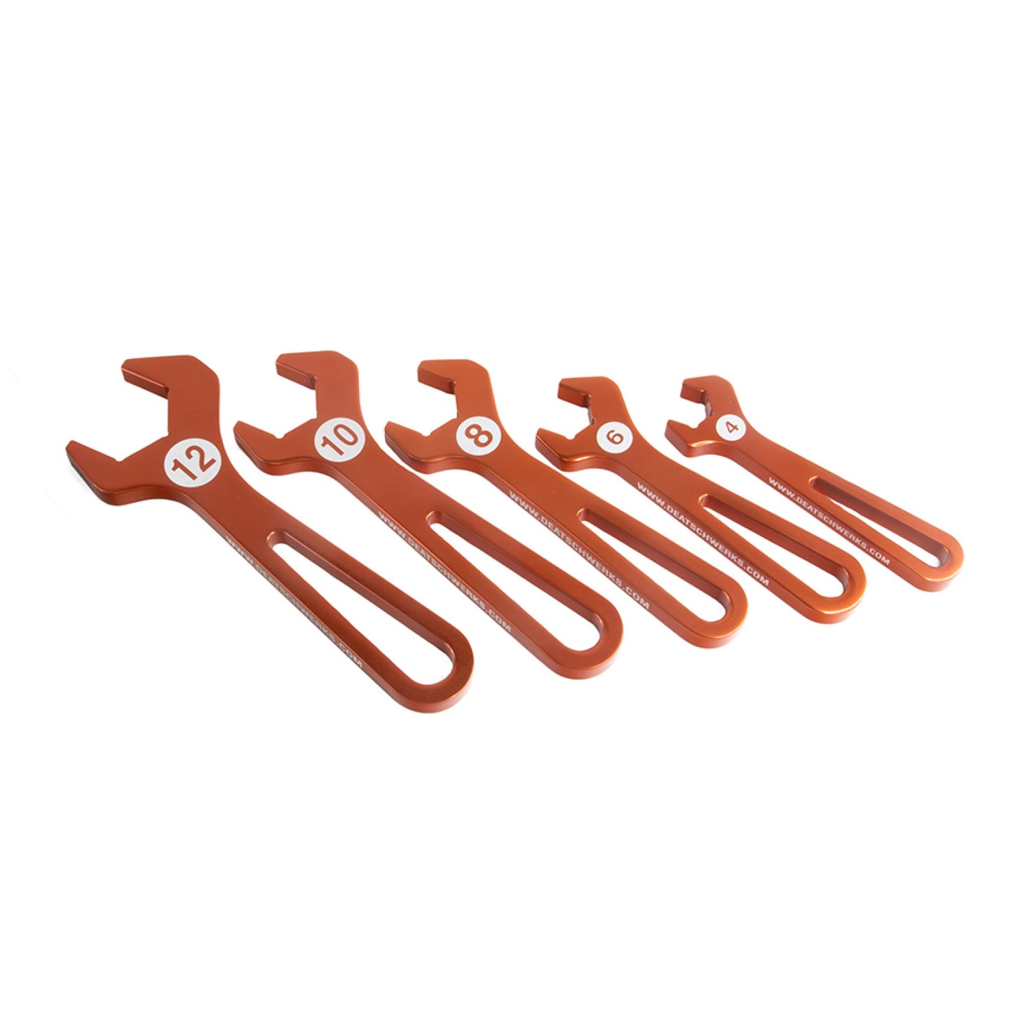 Deatschwerks T6061 AN Hose End Wrench Set (Sizes 4, 6, 8, 10,12) DEW-6-02-1009