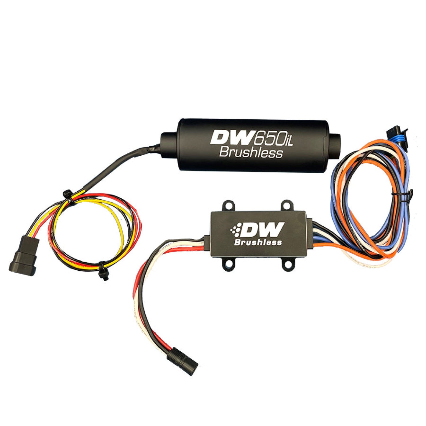 Deatschwerks DW650iL 650lph Brushless In-line Fuel Pump with Single/Two-Speed Controller DEW-9-650-C105