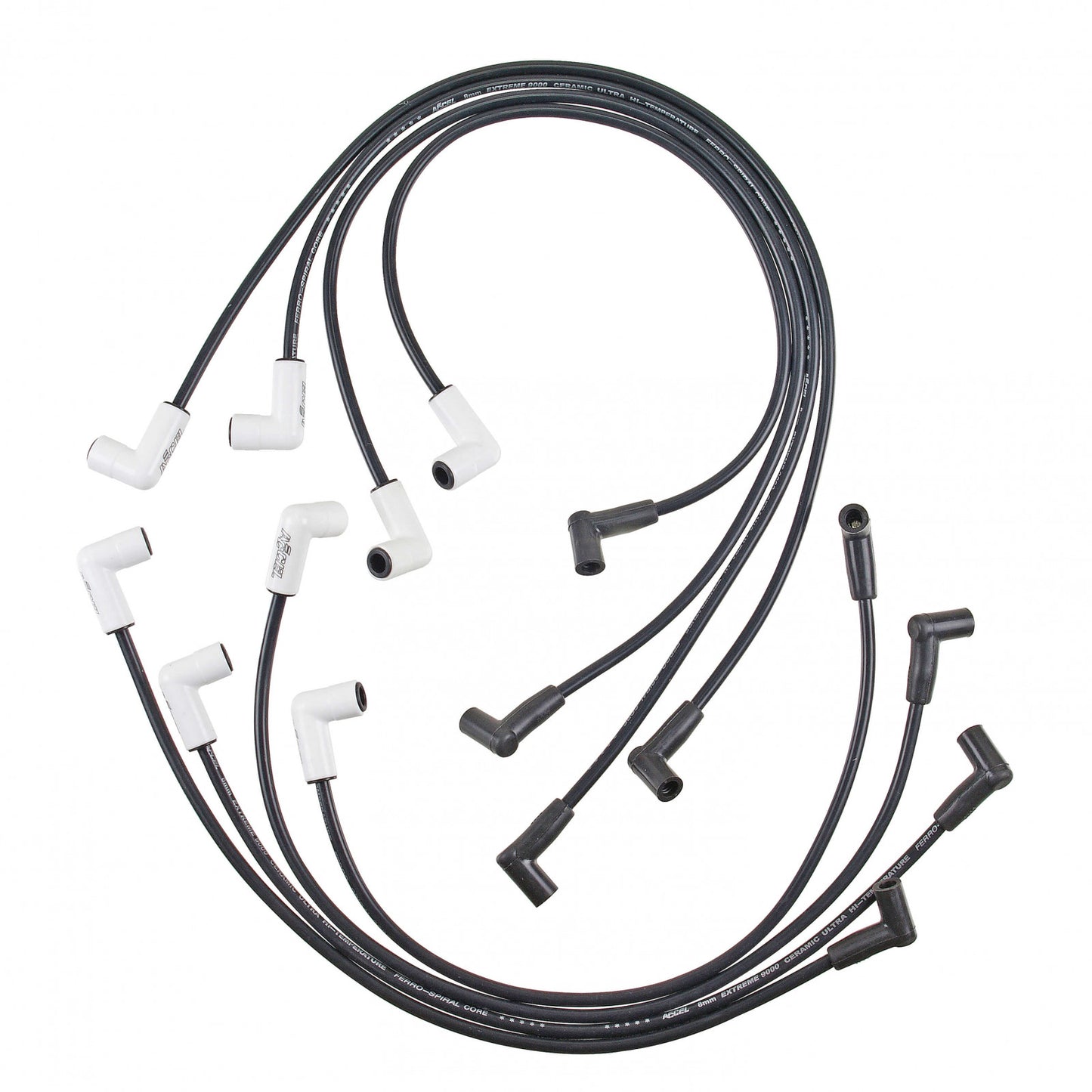 ACCEL Spark Plug Wire Set - Extreme 9000 Ceramic Boot - Chevy/GMC V8 HEI 75-86 Over Valve Cover 9011C
